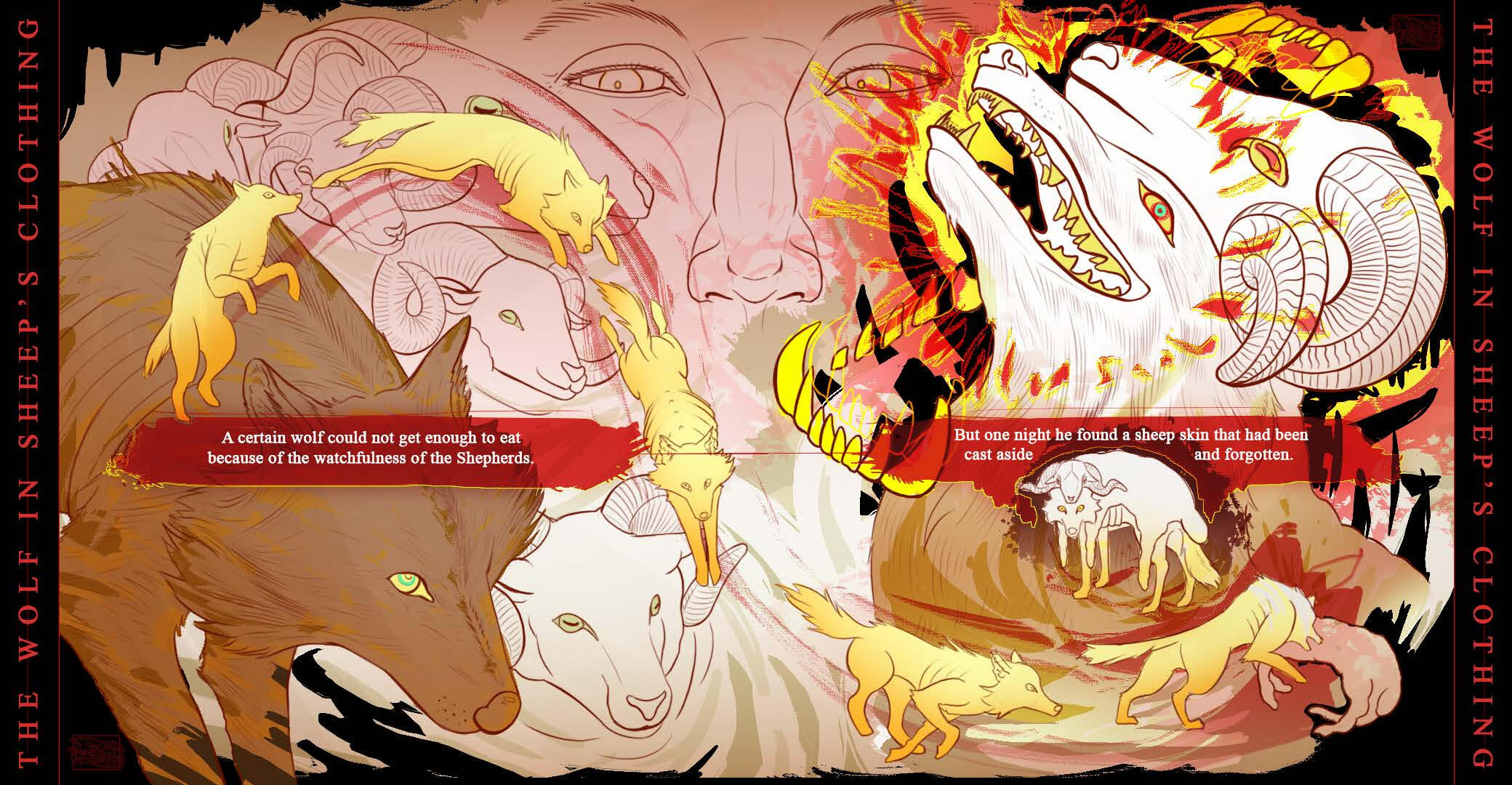 Wolf in Sheep's Clothing Narrative Art p1