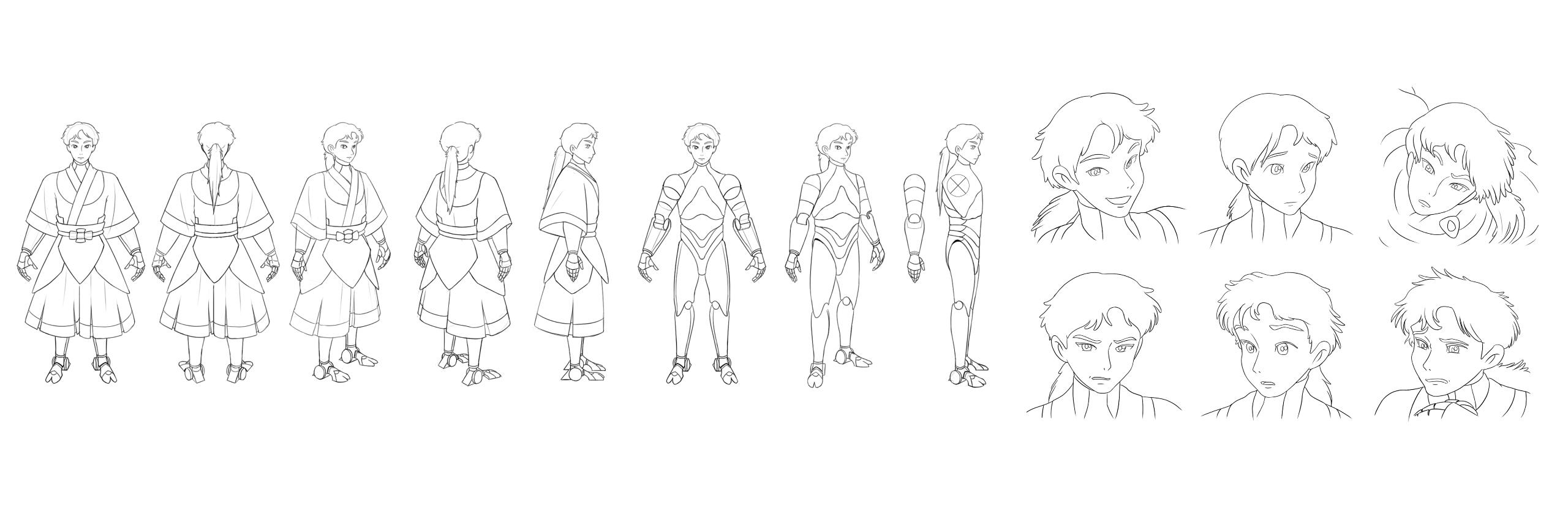 Kuro turnarounds and expressions