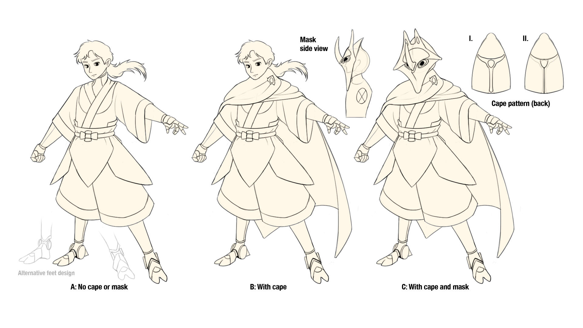 Kuro finalised wardrobe