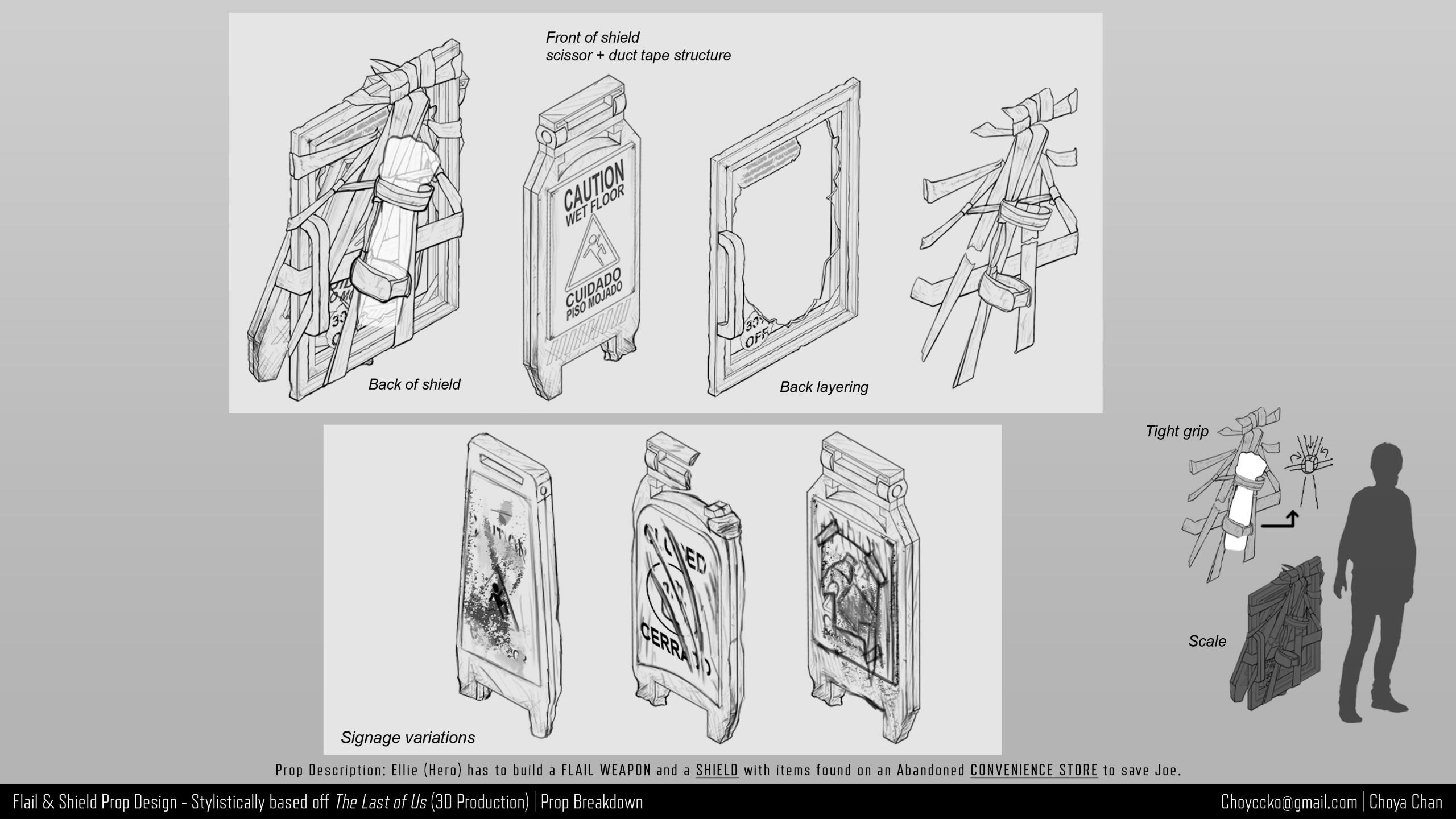 Convenience flail and shield prop breakdowns p1
