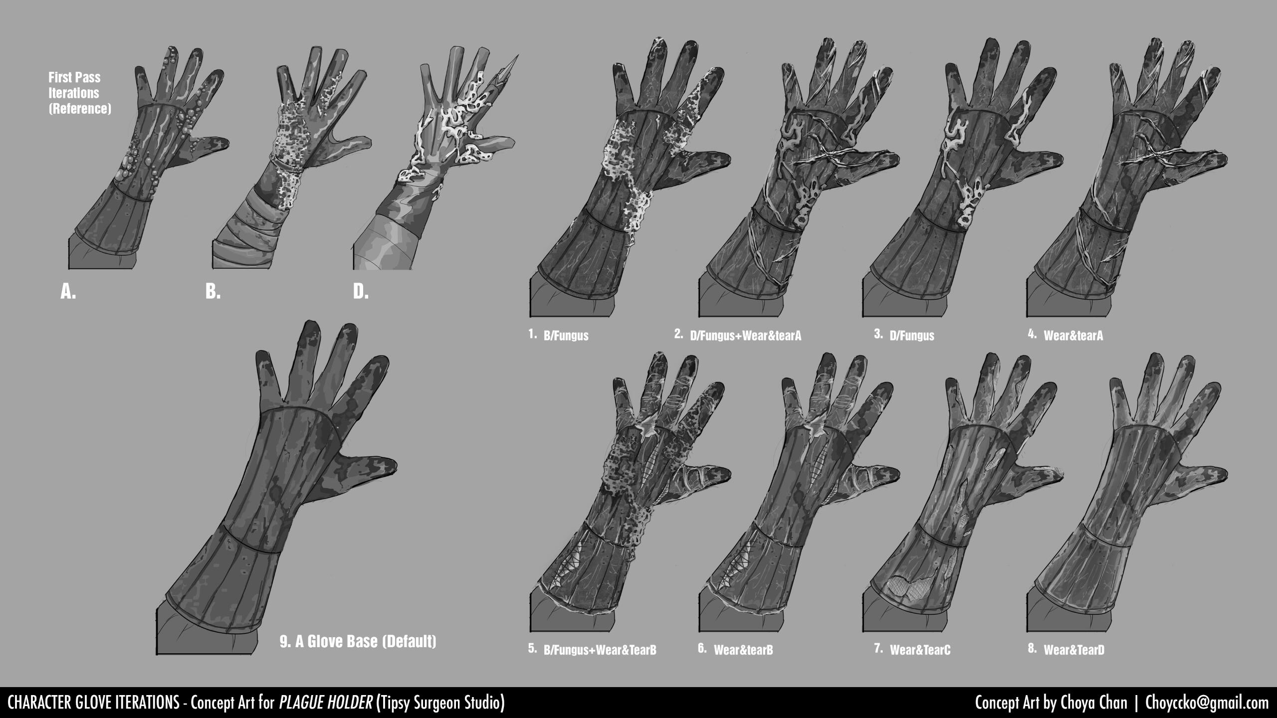 Plague Holder Hand Iterations 2nd Pass all