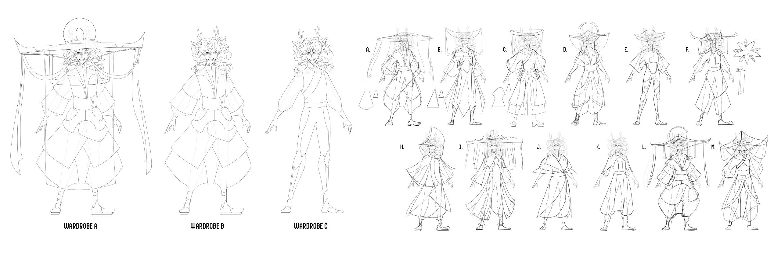 Ebilon wardrobe iterations